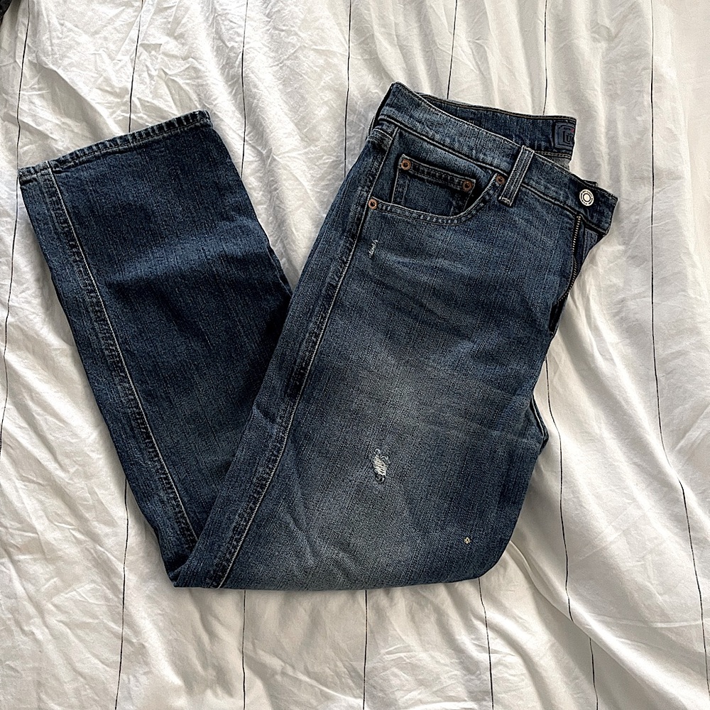 Lucky Brand Authentic Straight Crop Jeans